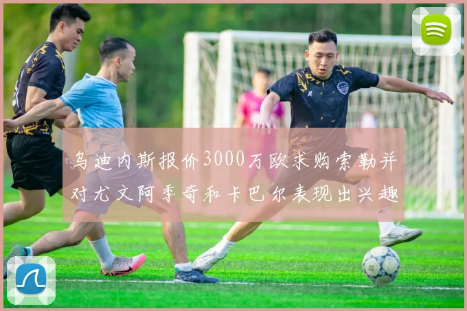 乌迪内斯报价3000万欧求购索勒并对尤文阿季奇和卡巴尔表现出兴趣